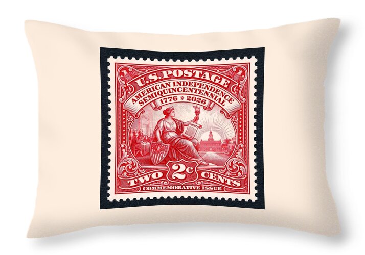 American Independence 2c II - Throw Pillow