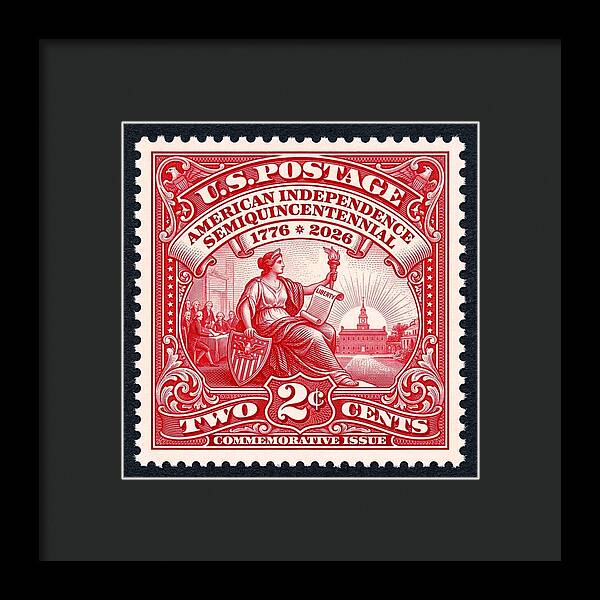 American Independence 2c II - Framed Print