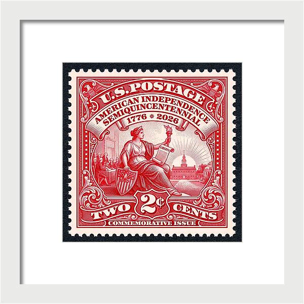 American Independence 2c II - Framed Print