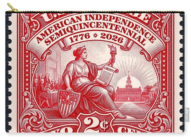 American Independence 2c II - Zip Pouch