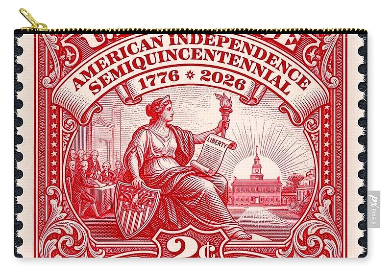 American Independence 2c II - Zip Pouch