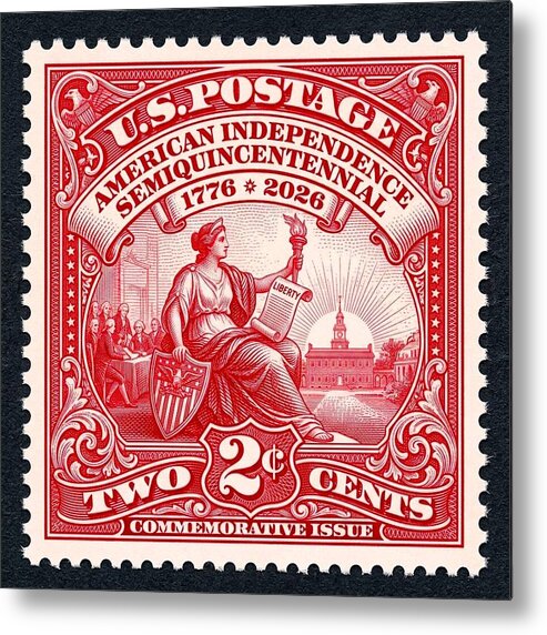 American Independence 2c II - Metal Print