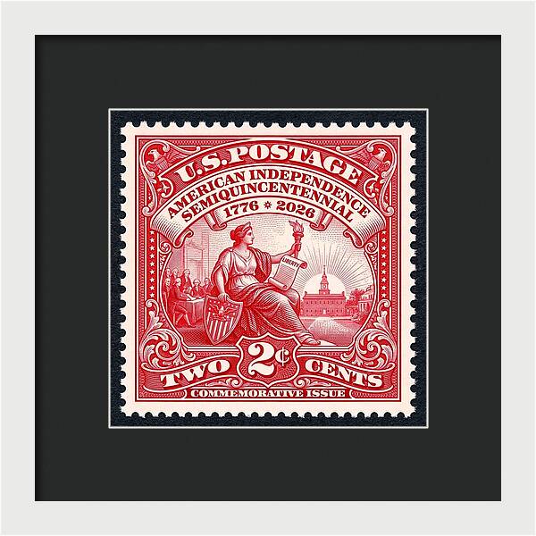 American Independence 2c II - Framed Print