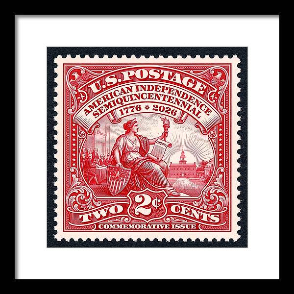 American Independence 2c II - Framed Print