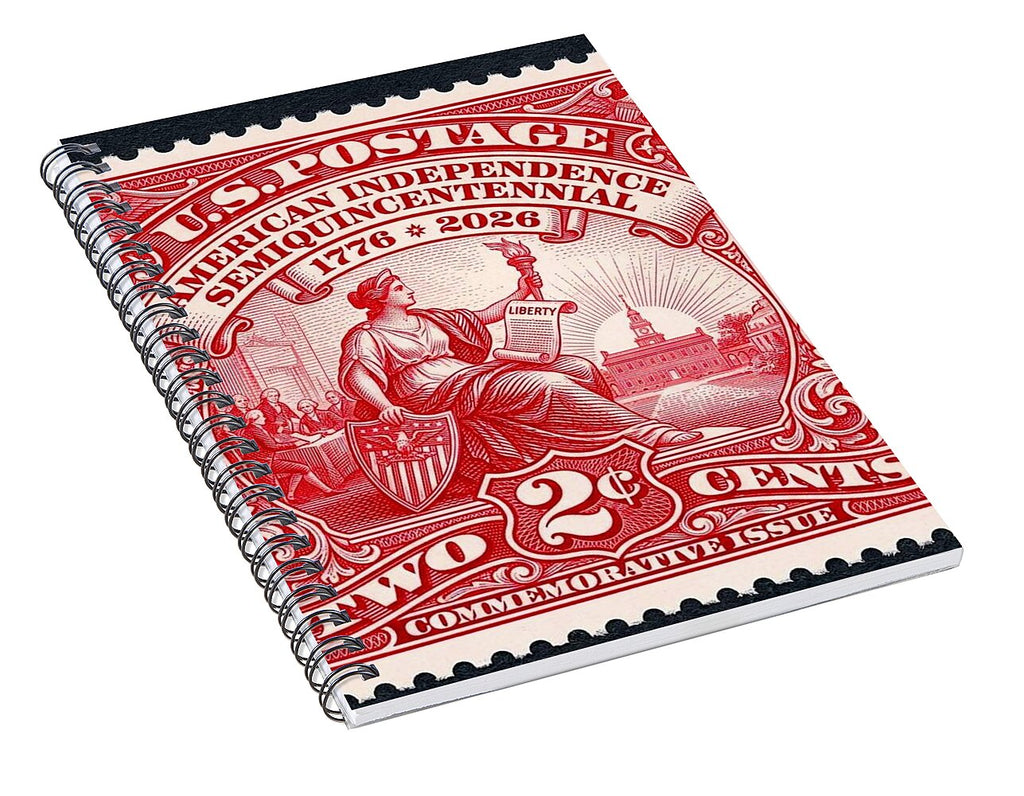 American Independence 2c II - Spiral Notebook