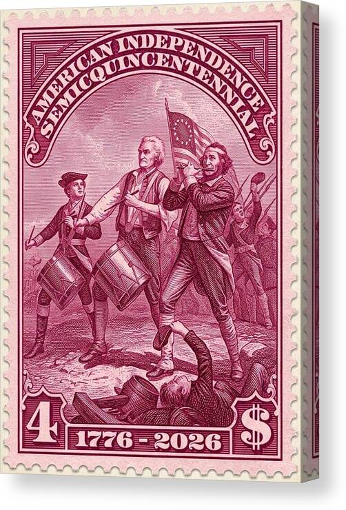 American Independence $4 - Canvas Print