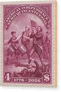 American Independence $4 - Wood Print