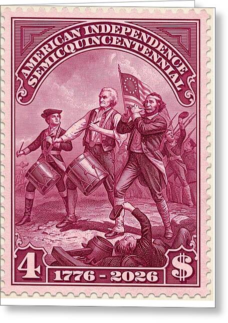 American Independence $4 - Greeting Card