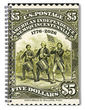 American Independence $5 - Spiral Notebook