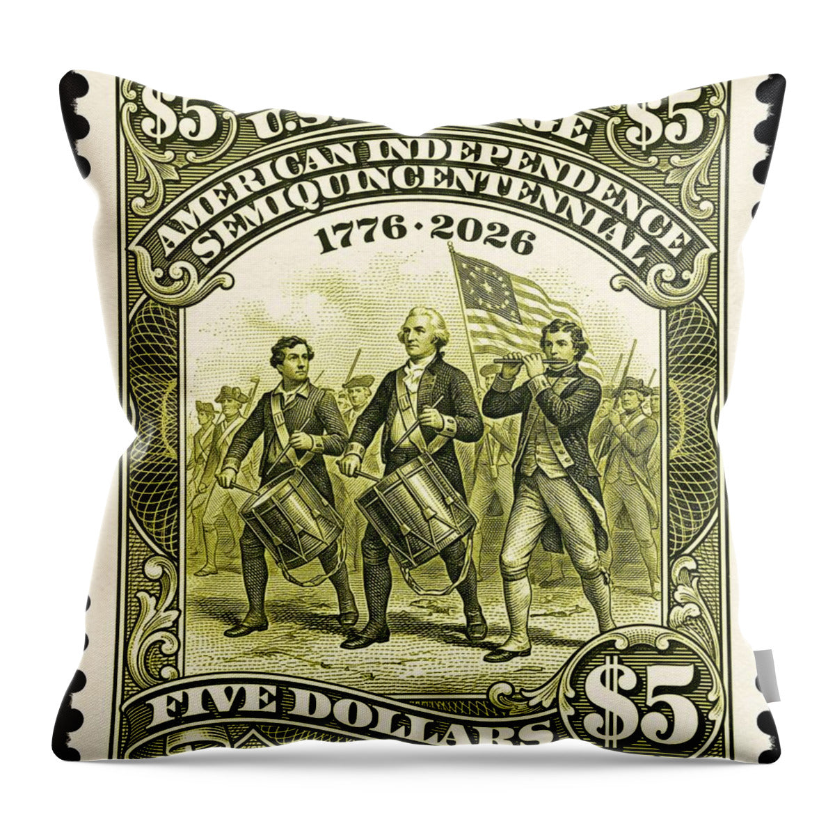 American Independence $5 - Throw Pillow