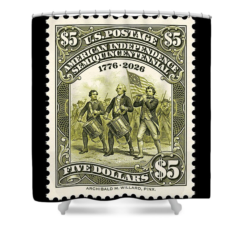 American Independence $5 - Shower Curtain