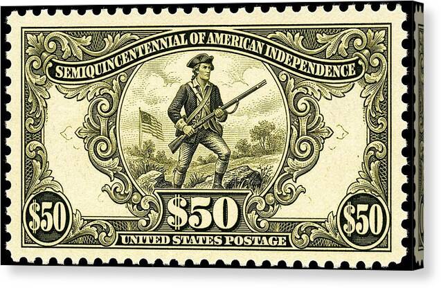 American Independence $50 - Canvas Print