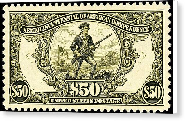 American Independence $50 - Canvas Print