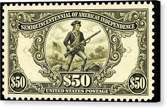 American Independence $50 - Canvas Print