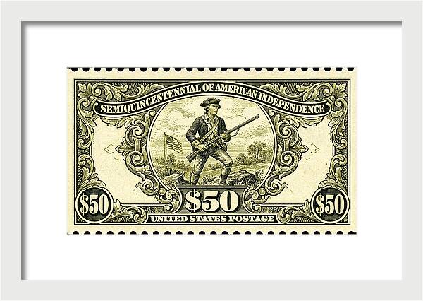 American Independence $50 - Framed Print