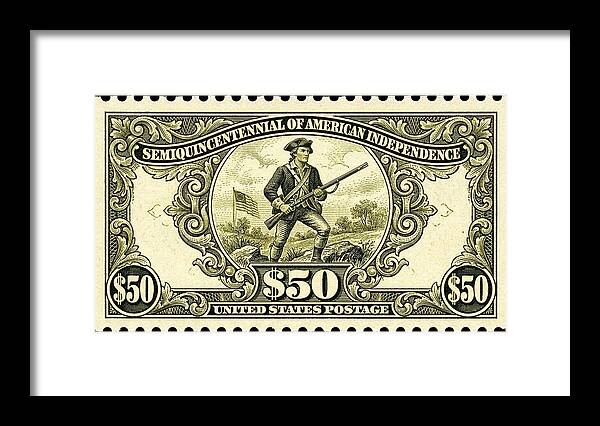 American Independence $50 - Framed Print