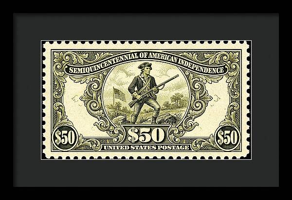 American Independence $50 - Framed Print