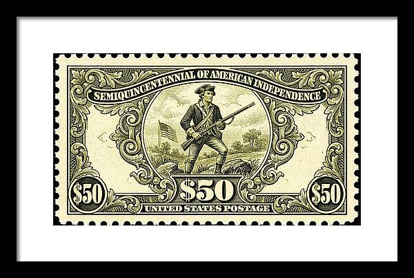 American Independence $50 - Framed Print