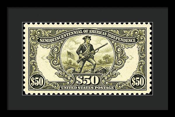 American Independence $50 - Framed Print