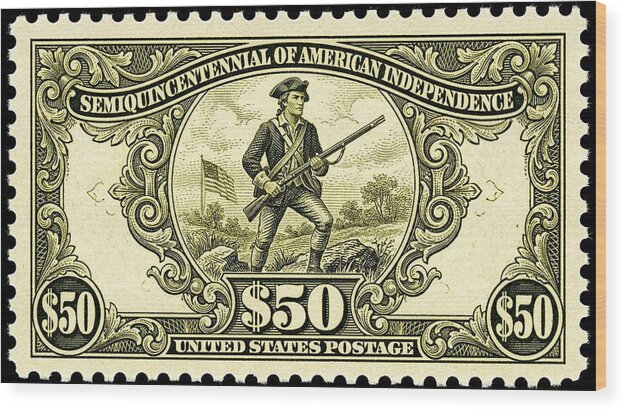 American Independence $50 - Wood Print