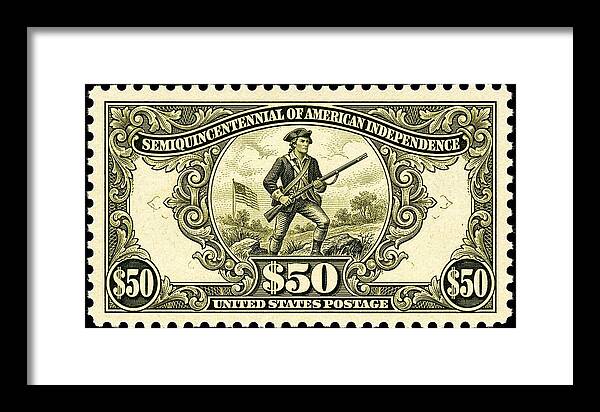 American Independence $50 - Framed Print