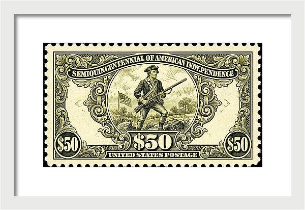 American Independence $50 - Framed Print