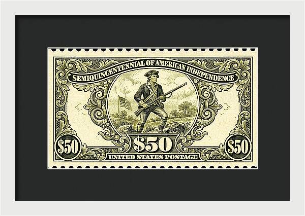 American Independence $50 - Framed Print