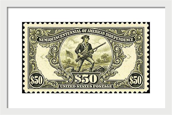 American Independence $50 - Framed Print