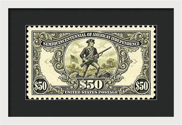American Independence $50 - Framed Print
