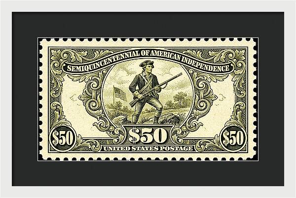 American Independence $50 - Framed Print