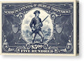 American Independence $500 - Canvas Print