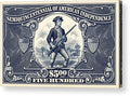 American Independence $500 - Acrylic Print