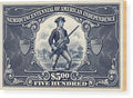 American Independence $500 - Wood Print