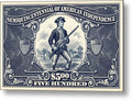 American Independence $500 - Metal Print