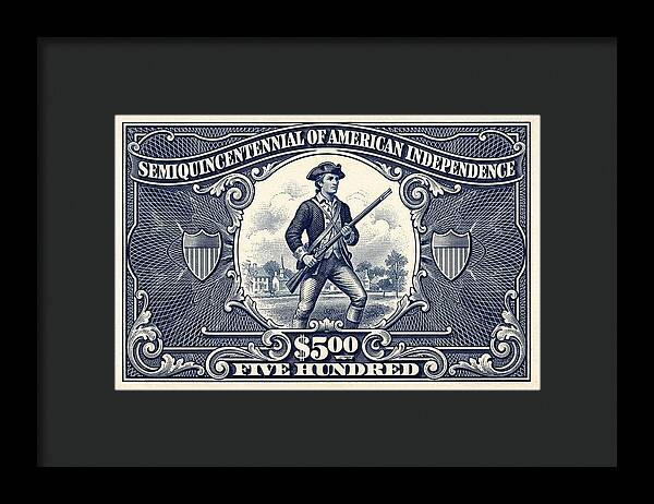 American Independence $500 - Framed Print