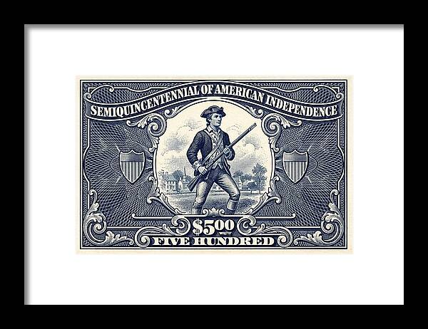 American Independence $500 - Framed Print