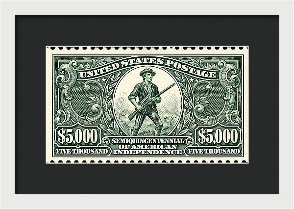 American Independence $5,000 - Framed Print