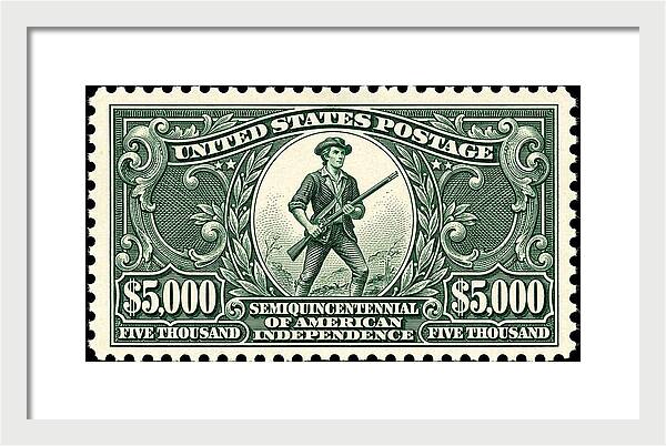 American Independence $5,000 - Framed Print