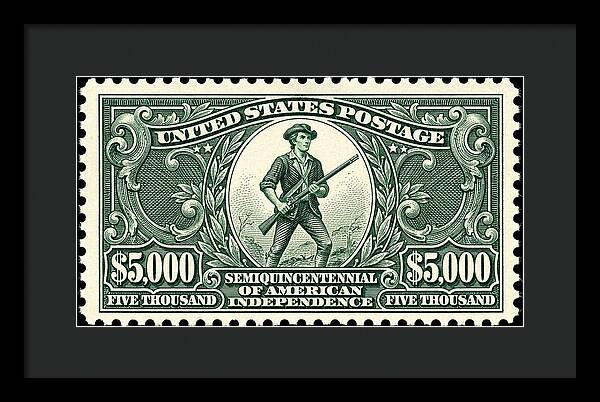 American Independence $5,000 - Framed Print
