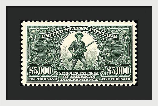American Independence $5,000 - Framed Print