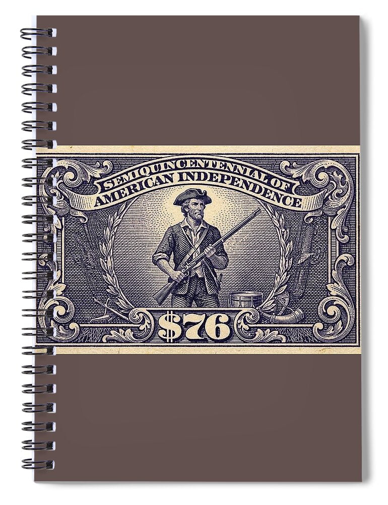 American Independence $76 - Spiral Notebook