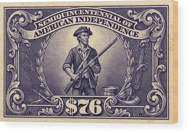 American Independence $76 - Wood Print
