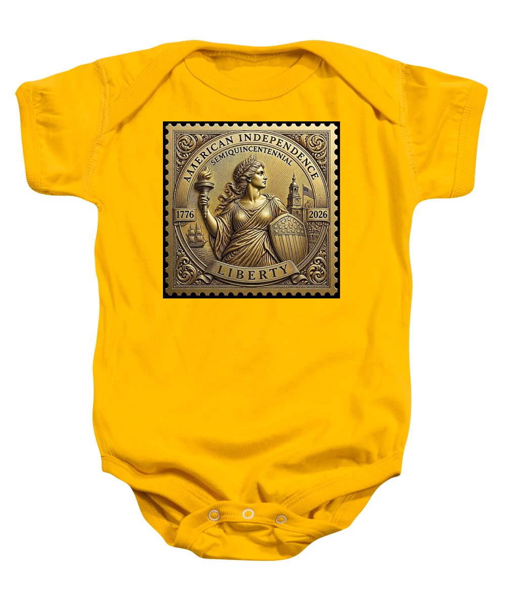 American Independence Commemorative Stamp - Baby One-Piece