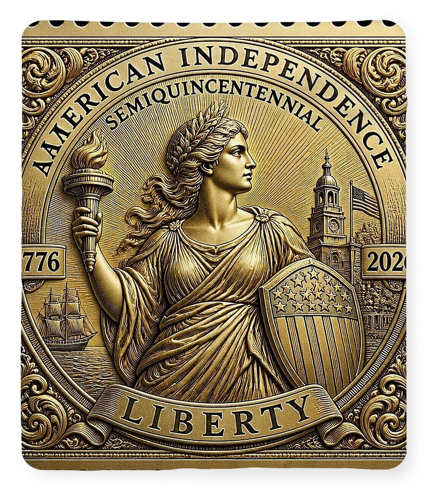 American Independence Commemorative Stamp - Blanket