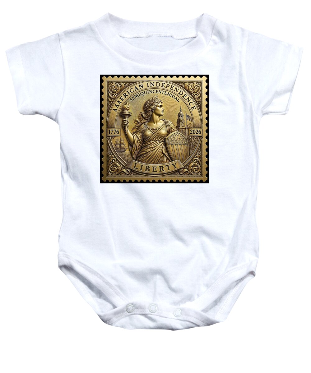 American Independence Commemorative Stamp - Baby One-Piece