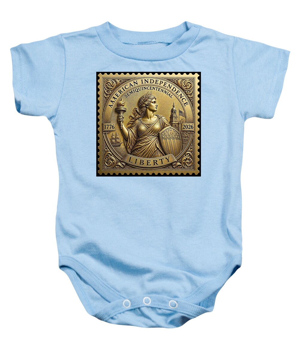 American Independence Commemorative Stamp - Baby One-Piece