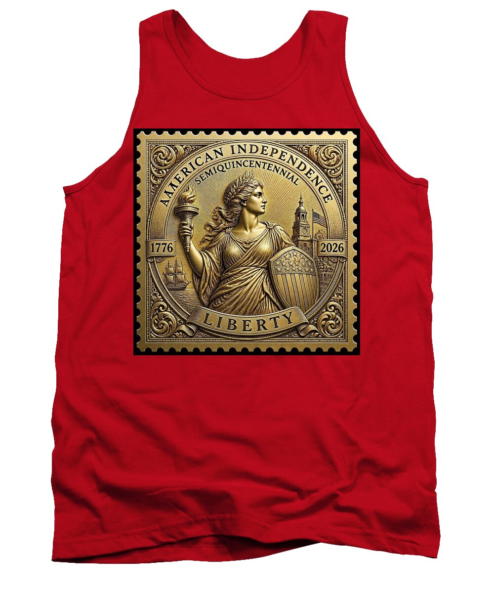 American Independence Commemorative Stamp - Tank Top