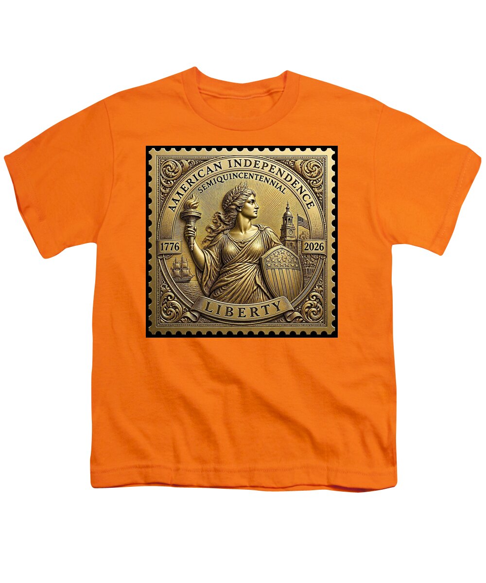 American Independence Commemorative Stamp - Youth T-Shirt