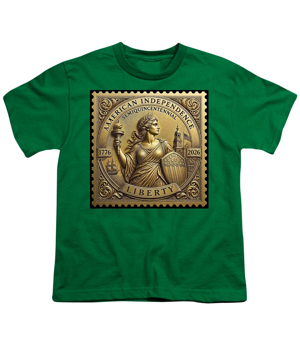 American Independence Commemorative Stamp - Youth T-Shirt
