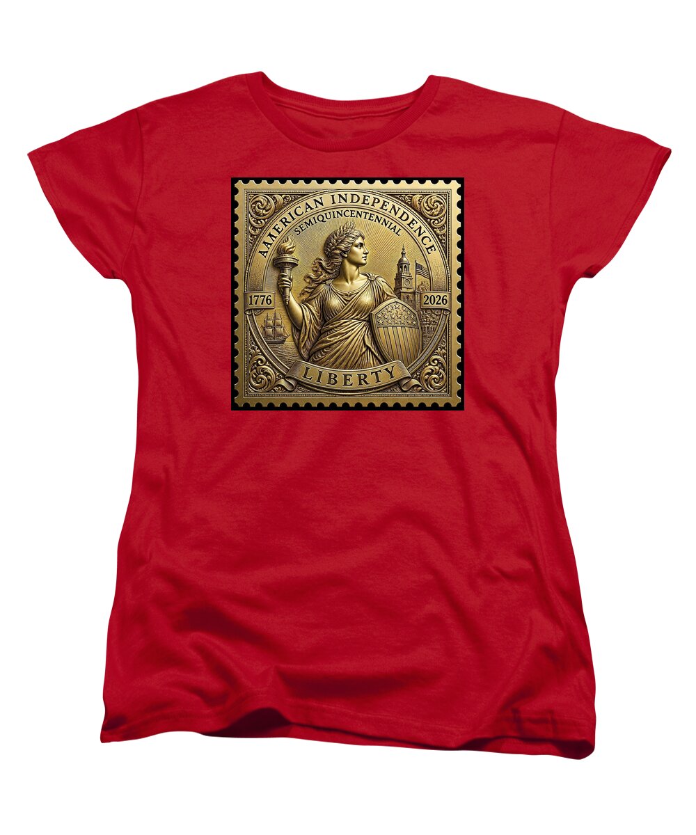 American Independence Commemorative Stamp - Women's T-Shirt (Standard Fit)